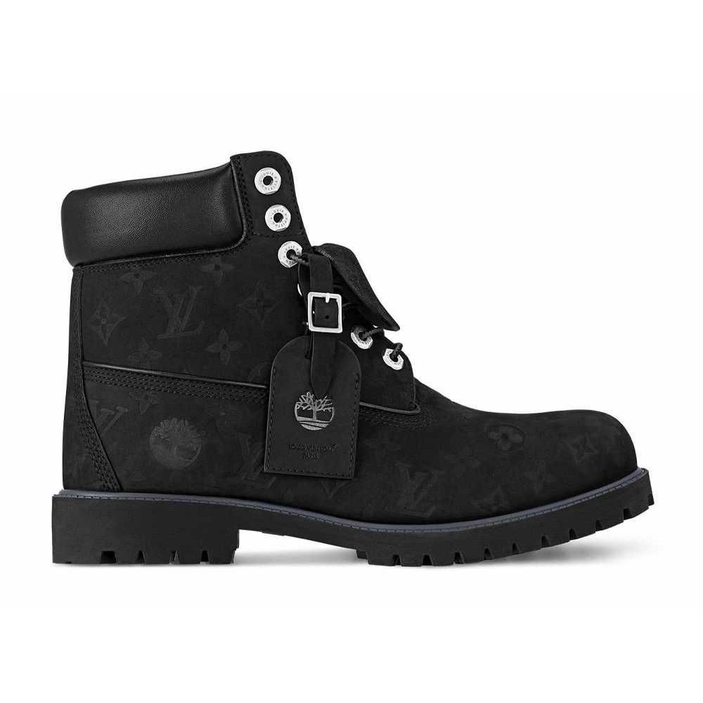 Louis Vuitton Timberland Monogram Embossed Ankle Boot Black Unused