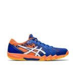 Asics Attack Bladelyte 4 Professional ปิงปองรองเท้าผู้ชายสีฟ้าสีส้ม