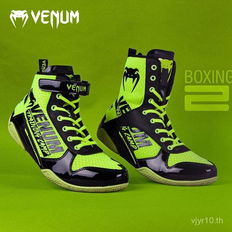 รองเท้าชกมวย VENUM Venom Training Camp รองเท้าชกมวยมืออาชีพ รองเท้า Sanda รองเท้ามวยปล้ำ รองเท้าฝึกซ้อมแบบสูง