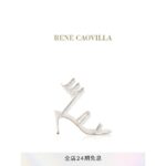 รองเท้าแตะผู้หญิงส้นสูงประดับคริสตัลซีรีส์ RENE CAOVILLA CHANDELIER