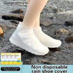TGST ใหม่รองเท้ากันน้าซิลิโคน AntiSlip Rain Boots Unisex รองเท้าผ้าใบสาหรับกลางแจ้ง Rainy Day Reusable Rain Shoe Cover JR
