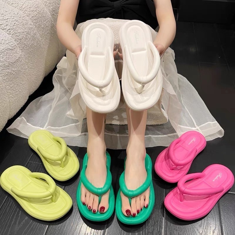 Anna Shop ส่งไว รองเท้าหูหนีบ รองเท้าแตะเกาหลี วัสดุ EVA สีสวย พร้อมส่ง T226