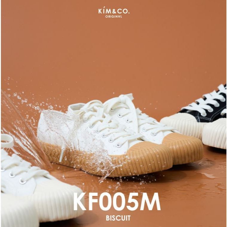 KIMCO BiscuitKF005M รองเท้าผ้าใบแฟชั่นผู้ชาย กันน้ำ มินิมอล พื้นนุ่มใส่สบายไม่เมื่อยเท้า บิดงอได้ 180 องศา