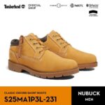 Timberland Mens Wheat Color Nubuck Leather Classic Short Boots รองเท้าบูทผู้ชายข้อสั้น S25MA1P3L