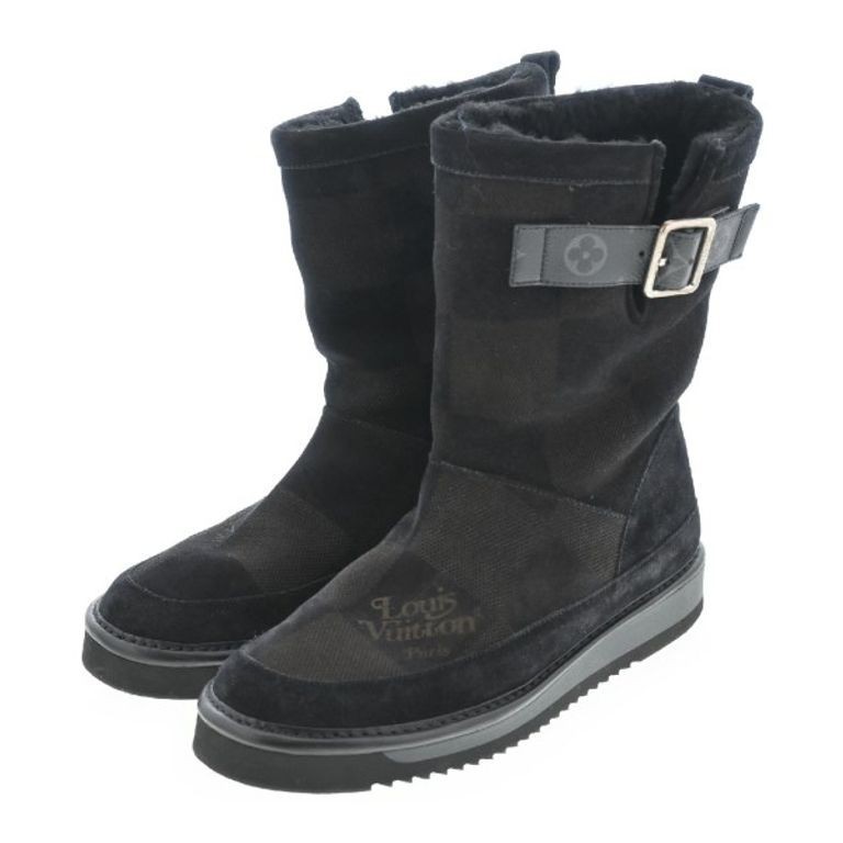 Louis Vuitton Boots Men Black 265cm Direct from Japan Secondhand