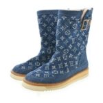 Louis Vuitton Boots Men 265cm Blue Direct from Japan Secondhand