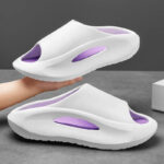 ใหม่อินเทรนด์ผู้ชายรองเท้าแตะหนาด้านล่างชายหาดสวมใส่สบายๆกีฬารองเท้าBreathable VulcanizedยางOutsole Clogs 66SS