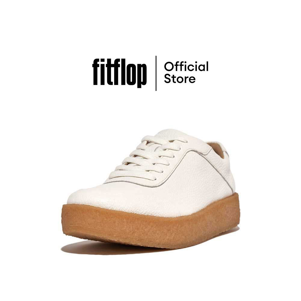 FITFLOP RALLY TUMBLEDLEATHER CREPE รองเท้าผ้าใบผู้หญิง รุ่น GL9194 สี URBAN WHITE