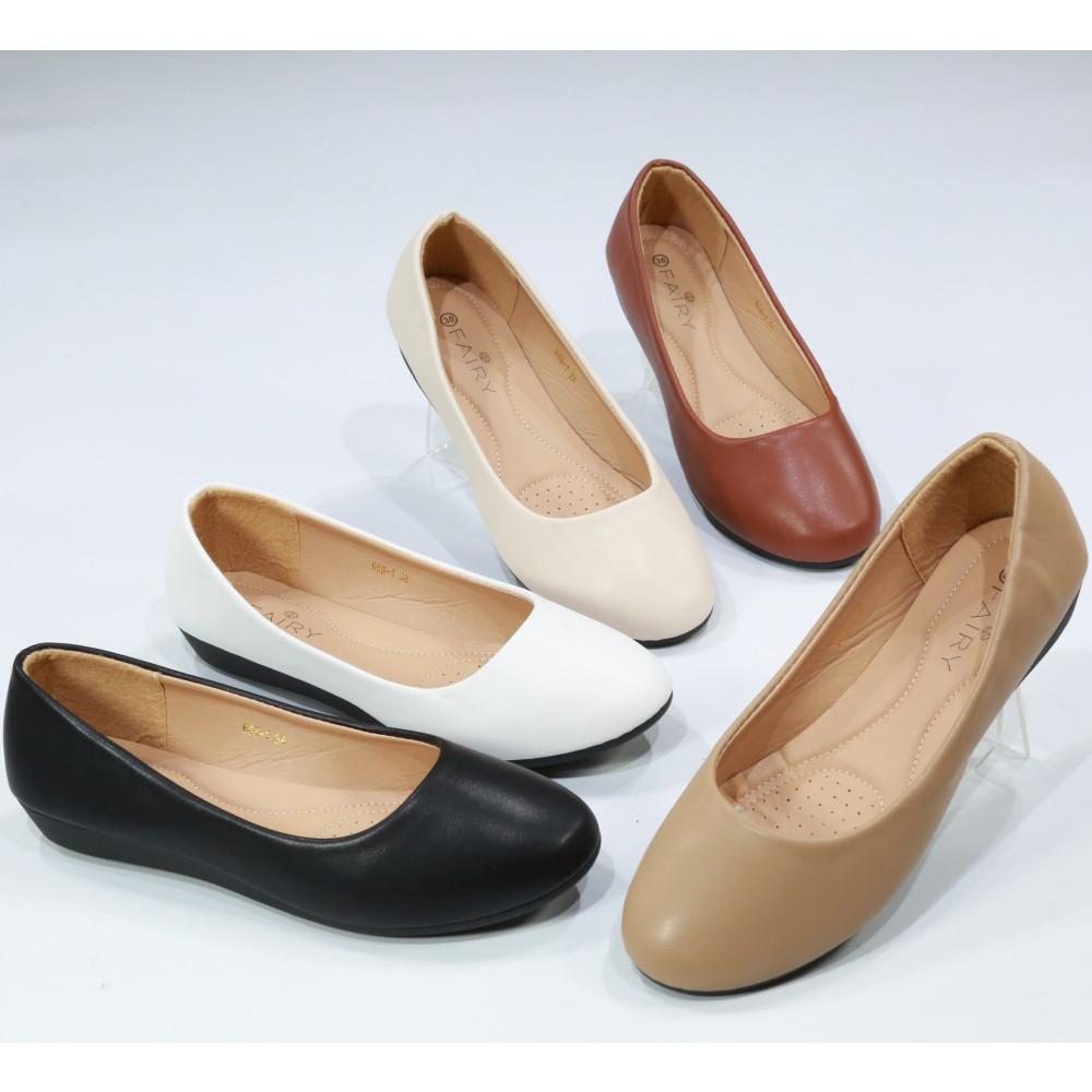 รองเท้าส้นเตารีด 6661 รองเท้าส้นสูง 1 นิ้ว FAIRY