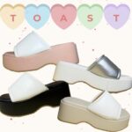 TOAST size 3645 รองเท้าส้นตึก พื้นนุ่ม ทูโทน ใส่สบาย นุ่มนิ่ม