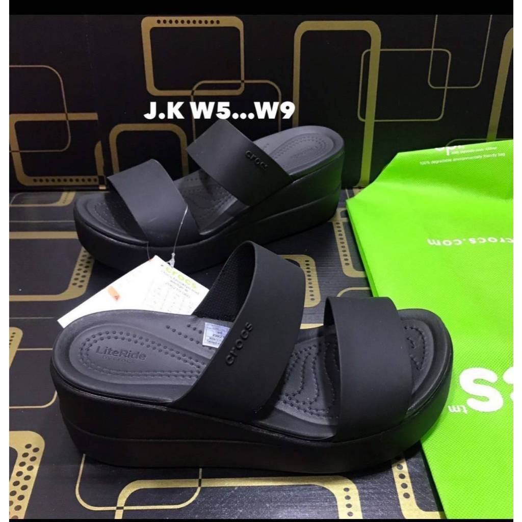 Crocs Womens Brooklyn Mid Wedge ของแท้นำเข้าอเมริกา