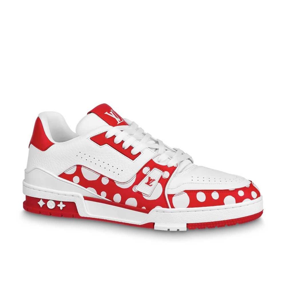 Yayoi Kusama Louis Vuitton Trainer Line Sneaker Infinity Dots Rouge Unused