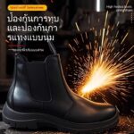 รองเท้านิรภัยและรองเท้าบูทแบบสวมทุกฤดูกาลผู้บริหารพิเศษต่อต้านยอดเยี่ยมต่อต้านเจาะสบายด้วยพื้นรองเท้าแข็ง