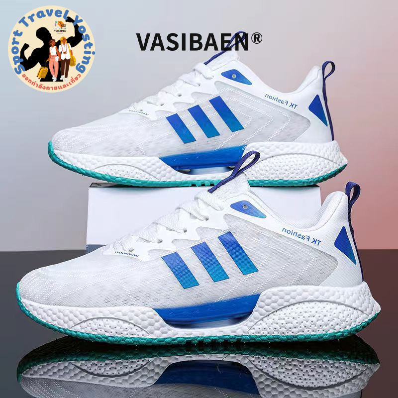 VASIBAEN Mens shoes 2024 mesh heightening sports shoes mens softsoled shockabsorbing versatile running shoesSport T