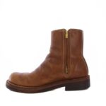 Torio Boots Zip leather brown Direct from Japan Secondhand