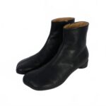 Maison Margiela MM6 Boots mm black leather Direct from Japan Secondhand