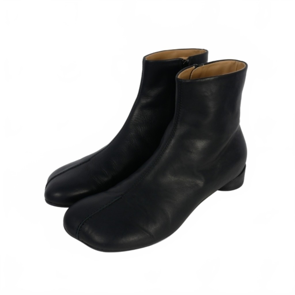 Maison Margiela MM6 Boots mm black leather Direct from Japan Secondhand