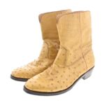 ENZO BONAFE Boots beige overall pattern 280cm Direct from Japan Secondhand