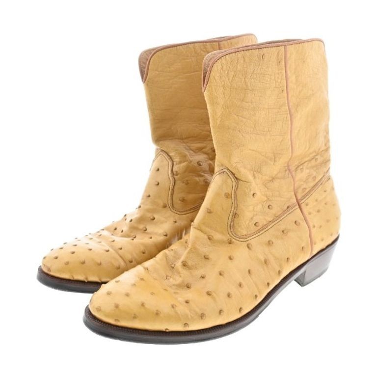 ENZO BONAFE Boots beige overall pattern 280cm Direct from Japan Secondhand