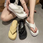 รองเท้าแตะ หูคีบ ส้นตึก ใส่สบาย สไตล์เกาหลี 069
