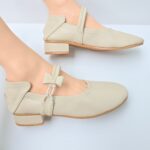 Shineeheart Solf MaryJane รองเท้าแมรี่เจนคัชชูบัลเลต์ หนังแกะวีแกนนิ่มพิเศษ ใส่สบาย ไม่กัดเท้า สี Buttercream