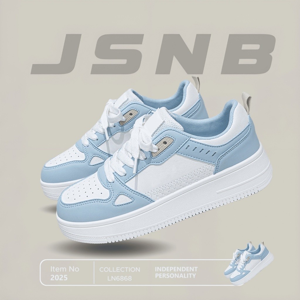 JSNB พร้อมส่ง รองเท้าผ้าใบแฟชั่น Unisex ผ้าใบแนวสตรีท ไซส์เด็กผู้ใหญ่ 2745 พื้นหนานุ่ม เบา ระบายอากาศดี LN6868