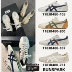 ของแท้ 100 Onitsuka Tiger Runspark 1183B480103 รองเท้าผ้าใบคลาสสิกรองเท้าลาลองต่าสบาย