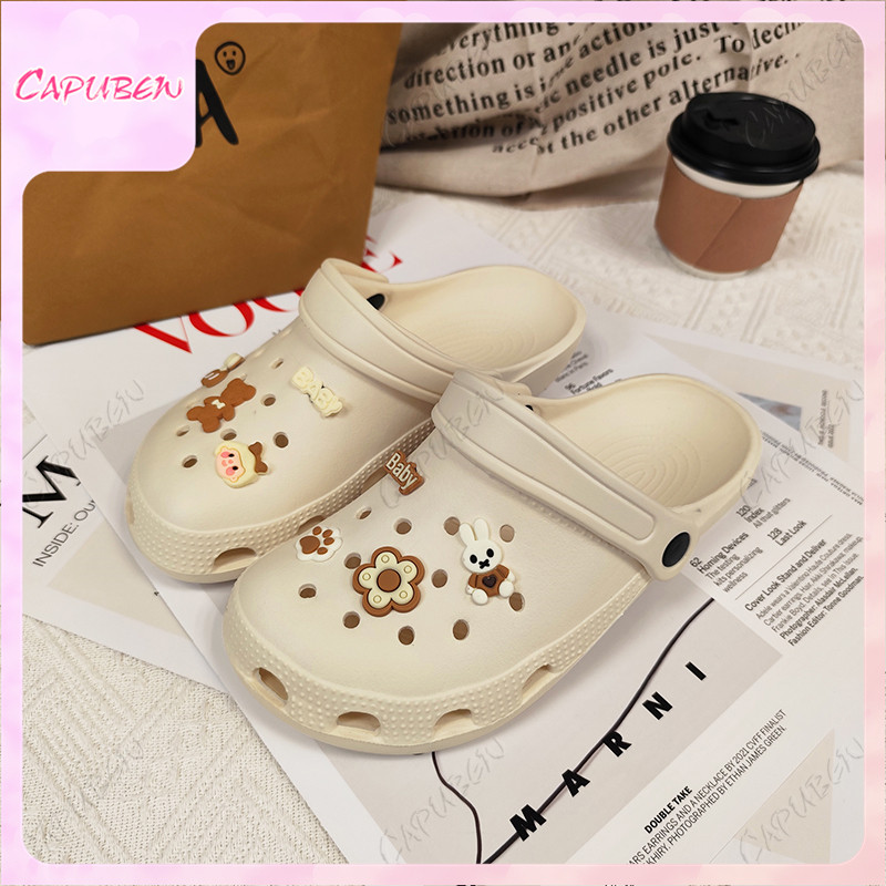 CAPUBEW รองเท้าแตะสำหรับผู้หญิงแบนรองเท้าแตะสำหรับผู้หญิงระบายอากาศได้ และป้องกันลื่นรองเท้าแตะสำหรับผู้หญิง02
