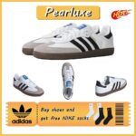 พร้อมส่งสไตล์คลาสสิก Adidas Samba สวมใส่สบาย ชำระเงินปลายทาง สแกนคิวอาร์โค้ด ของแท้ ad ถุงเท้า OG