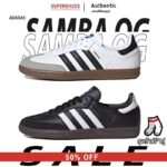 สั่งเช้าส่งบ่าย สินค้าของแท้ Adida s Samba OG White Black Shoes B75807B75806 รองเท้าลำลอง Uniex การผ่อนชำระ