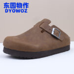 รองเท้าแตะครึ่งฝาครอบเพิ่มความสูง สไตล์ญี่ปุ่น ดีไซน์คล้าย Birkenstock