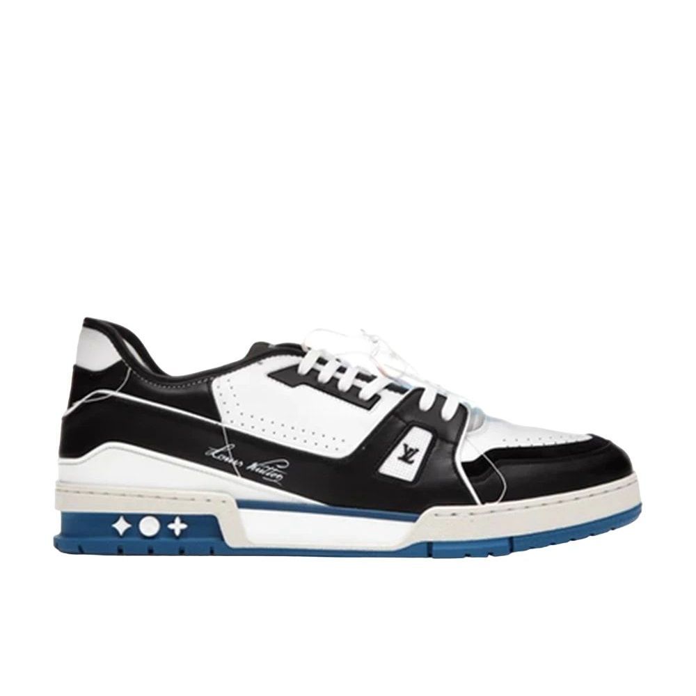 LOUIS VUITTON TRAINER LINE SNEAKER BLACK BLUE Unused