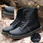 รองเท้าบูทมาร์ตินรองเท้าหนังหุ้มข้อสูงแบบผูกเชือกสาหรับผู้ชายและผู้หญิง 1460 classic Dr รองเท้าหัวรถจักรอังกฤษรองเท้าผู้ชาย