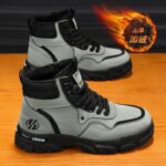 ขนแกะหิมะรองเท้าแฟชั่นโดยรวมรองเท้า Antislip ฤดูหนาว Plus ผู้ชายหนา Retro cod Warm Martin แฟชั่นผู้ชายรองเท้าอินเทรนด์สวมใส่ TBQB