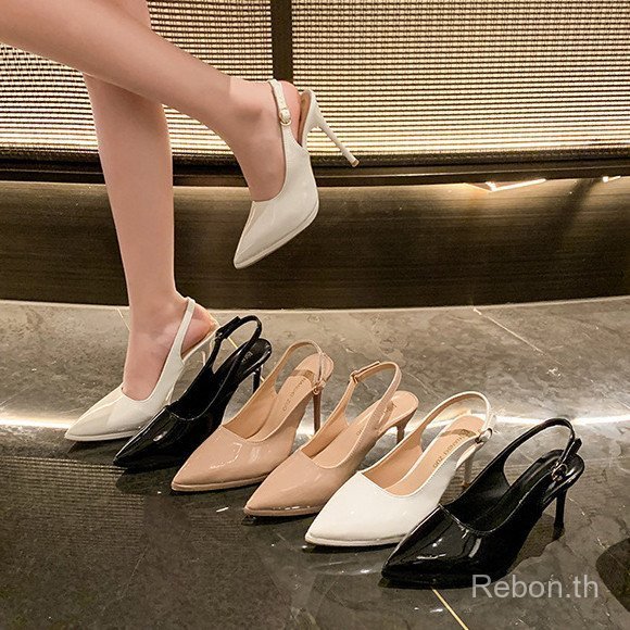 รองเท้าส้นสูงชี้หน้ายาว สไตล์คลาสสิก ผ้าบางเบา สำหรับฤดูใบไม้ผลิและฤดูร้อน สีนู้ด เพอร์เฟกต์สำหรับโอกาสพิเศษ