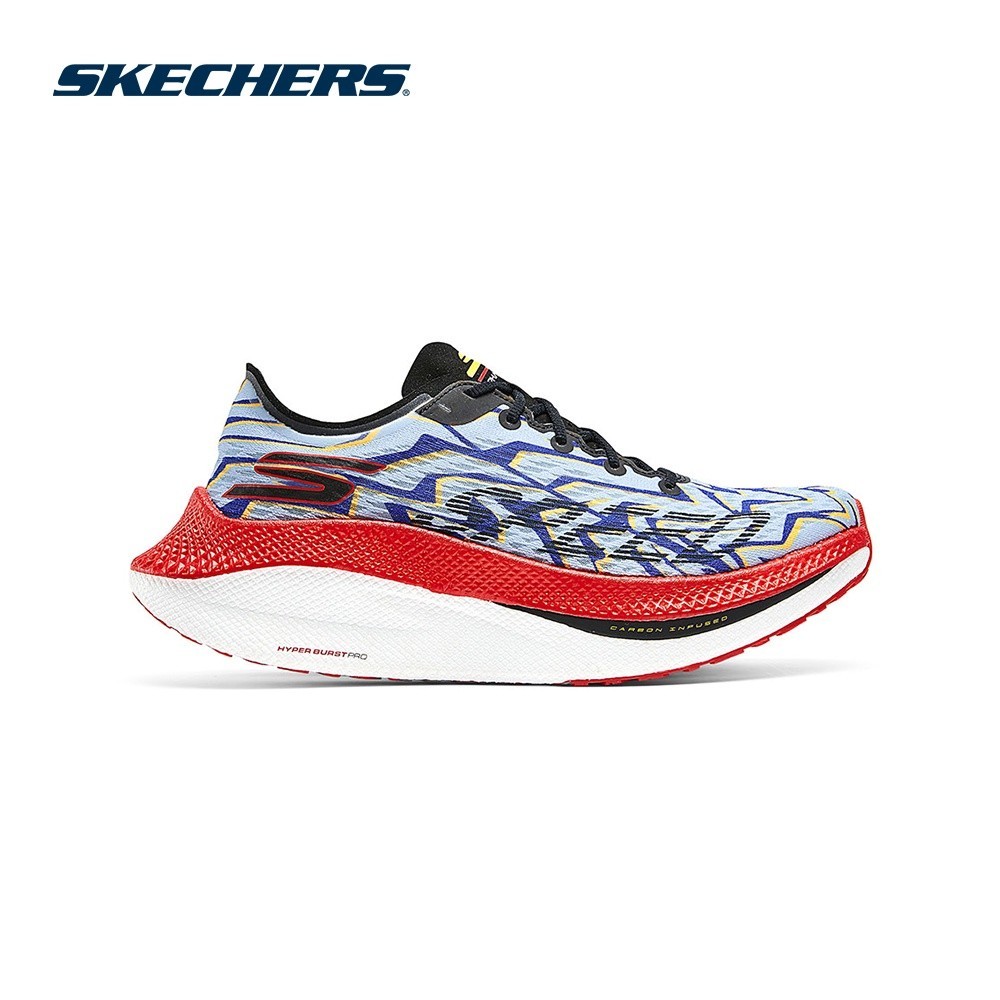 Skechers สเก็ตเชอร์ส รองเท้า ผู้ชาย Tech Running GOrun Alpha Tempo Shoes 246063BLRD